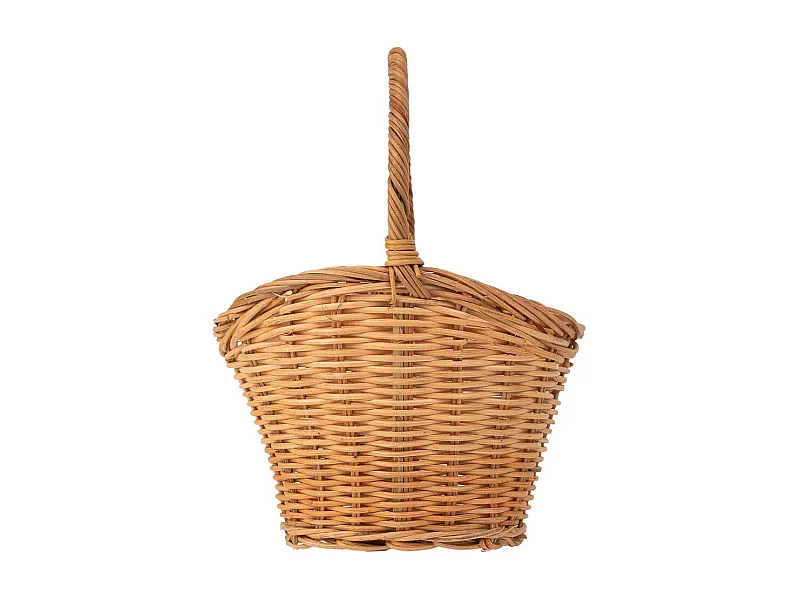 Panier ovale en osier marron 19x15x09-23h