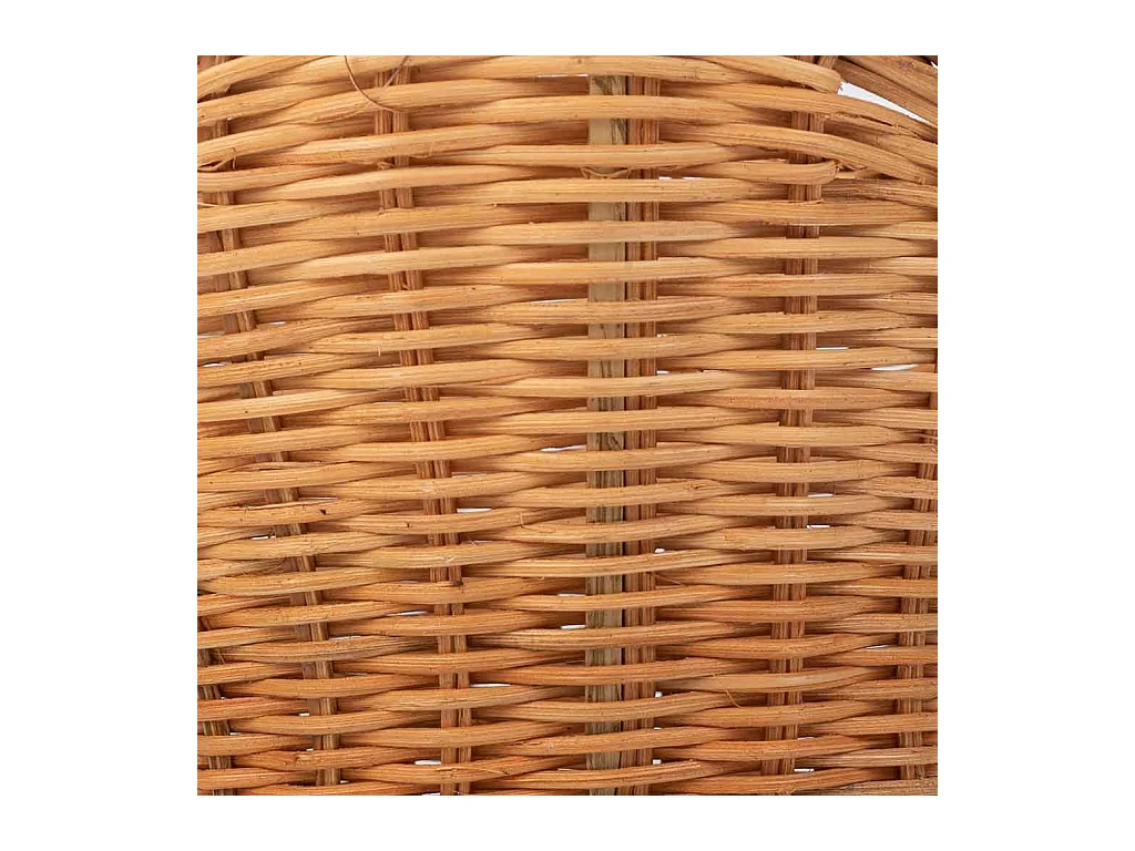 Panier ovale en osier marron 19x15x09-23h