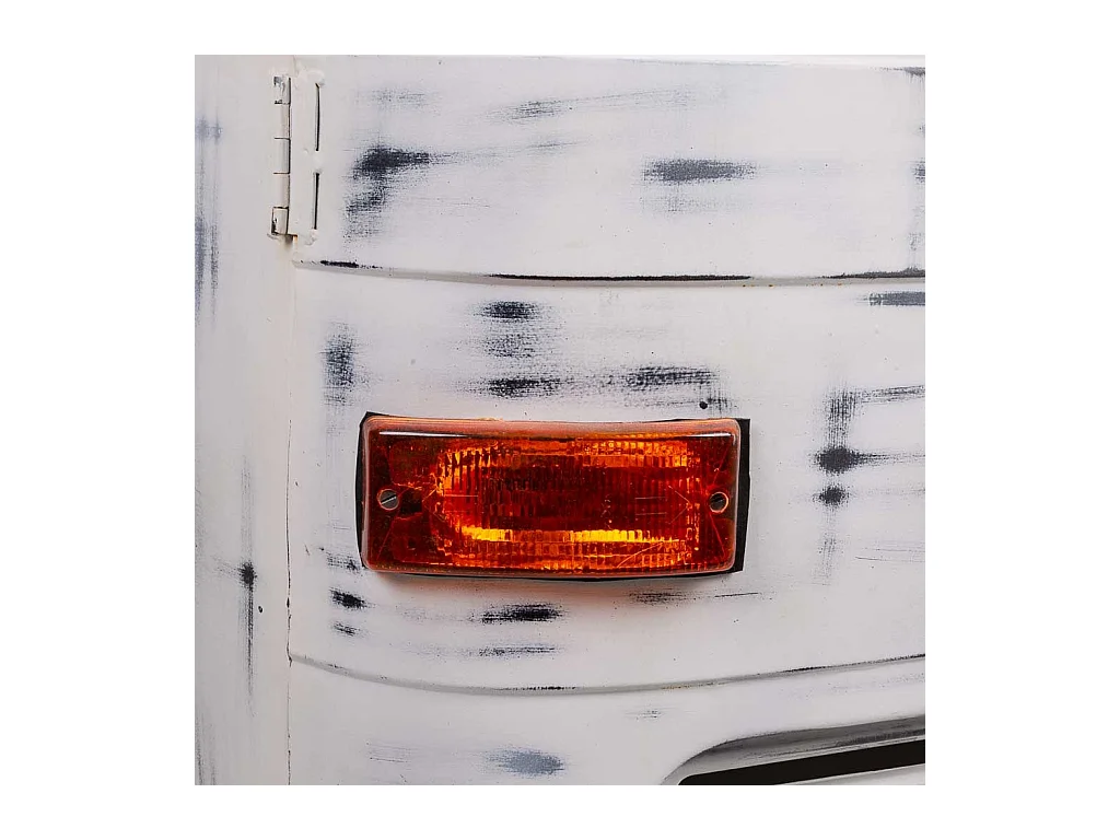 Weiß lackiertes Autoregal 160x66x236h cm