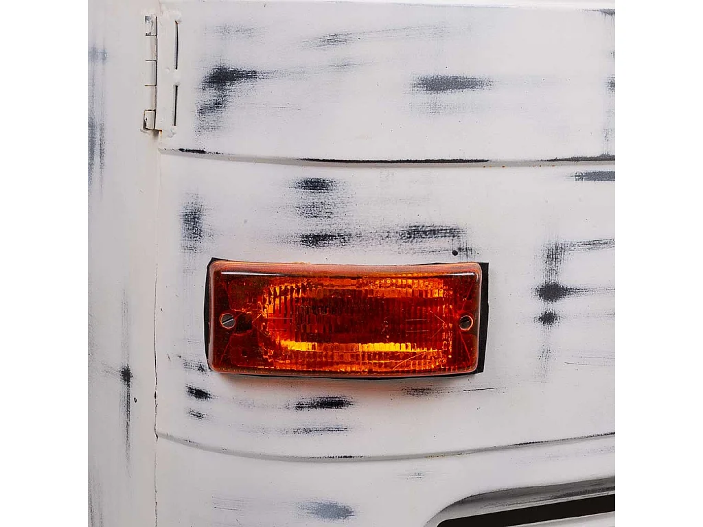 Weiß lackiertes Autoregal 160x66x236h cm