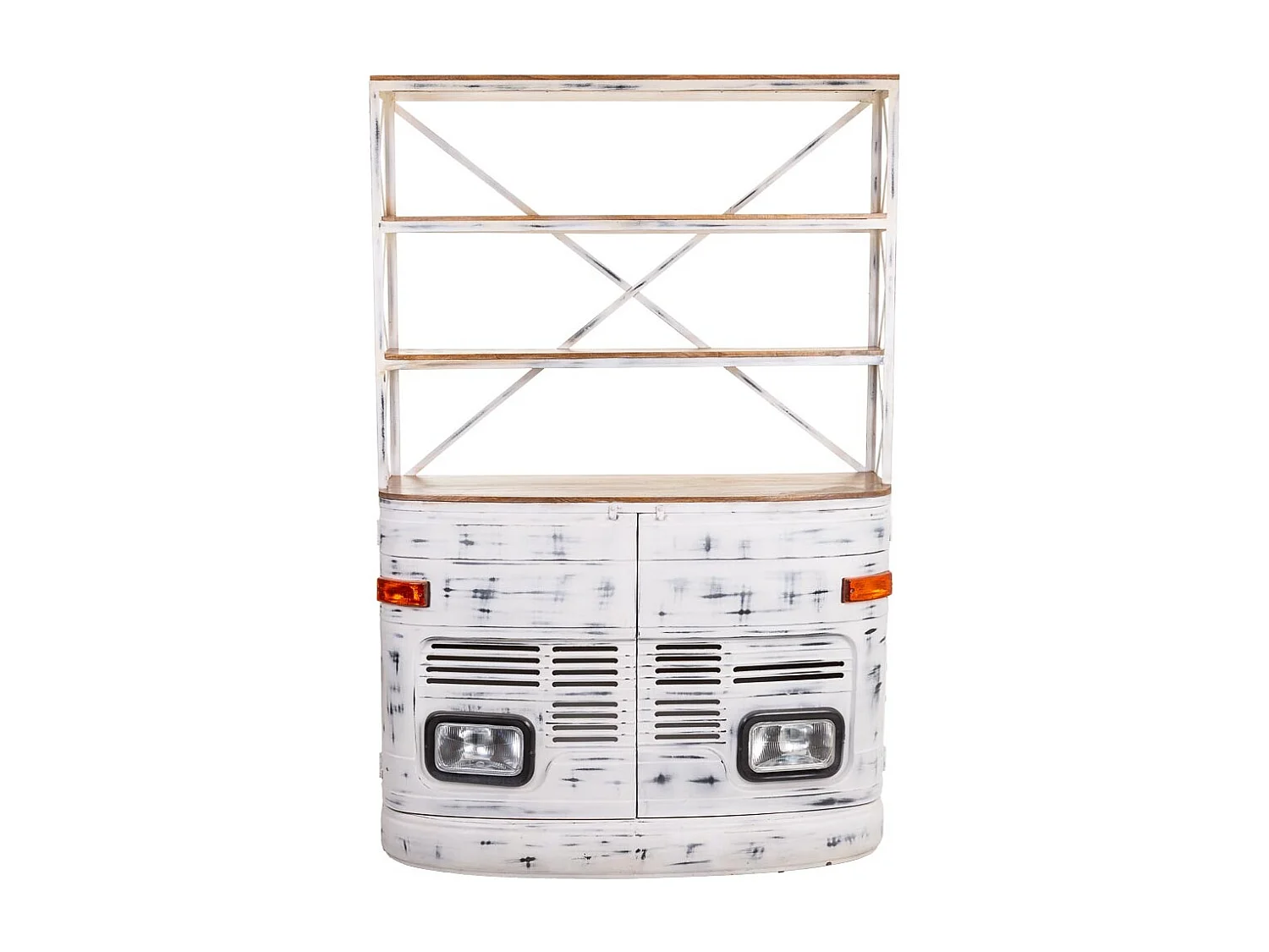 Estantería coche laqueado branco 160x66x236