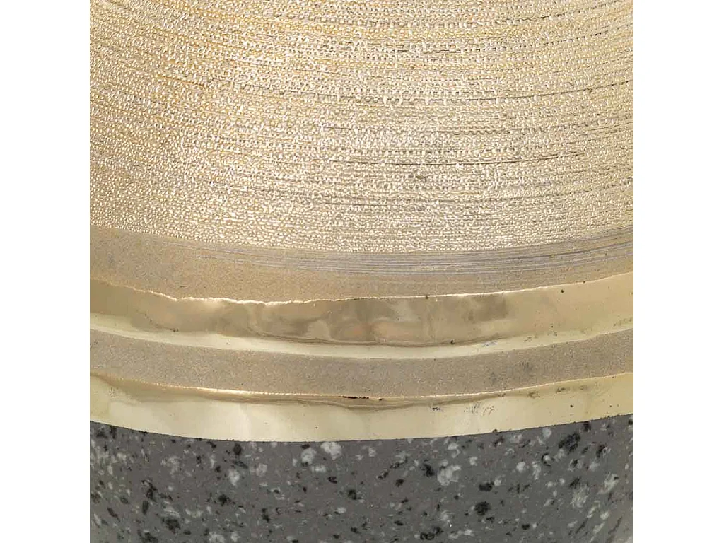 Goldener Keramikkerzenhalter 8x8x7,5h cm