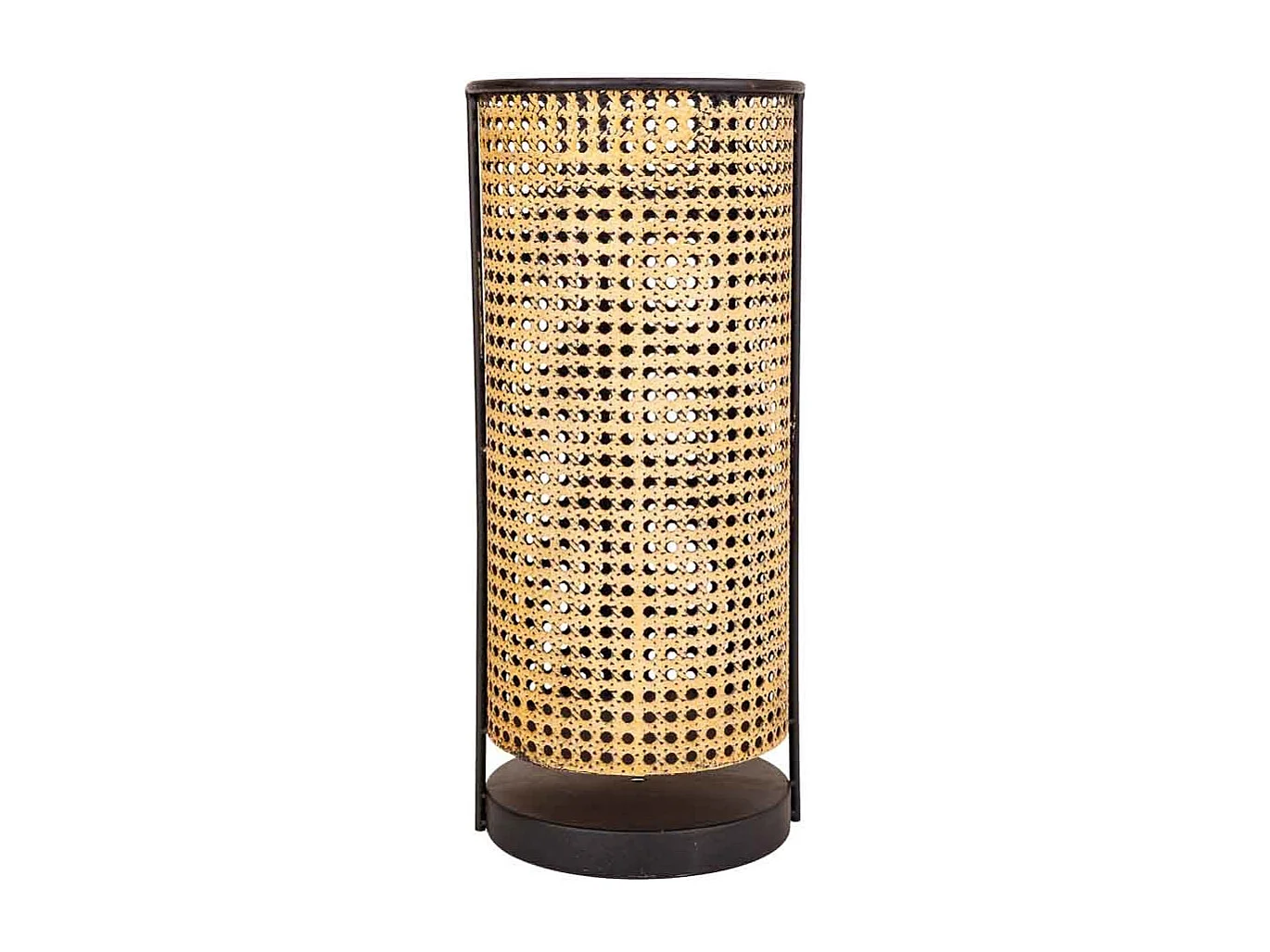 Goldener Kerzenhalter aus Metall, 21,5 x 21,5 x 48 h cm