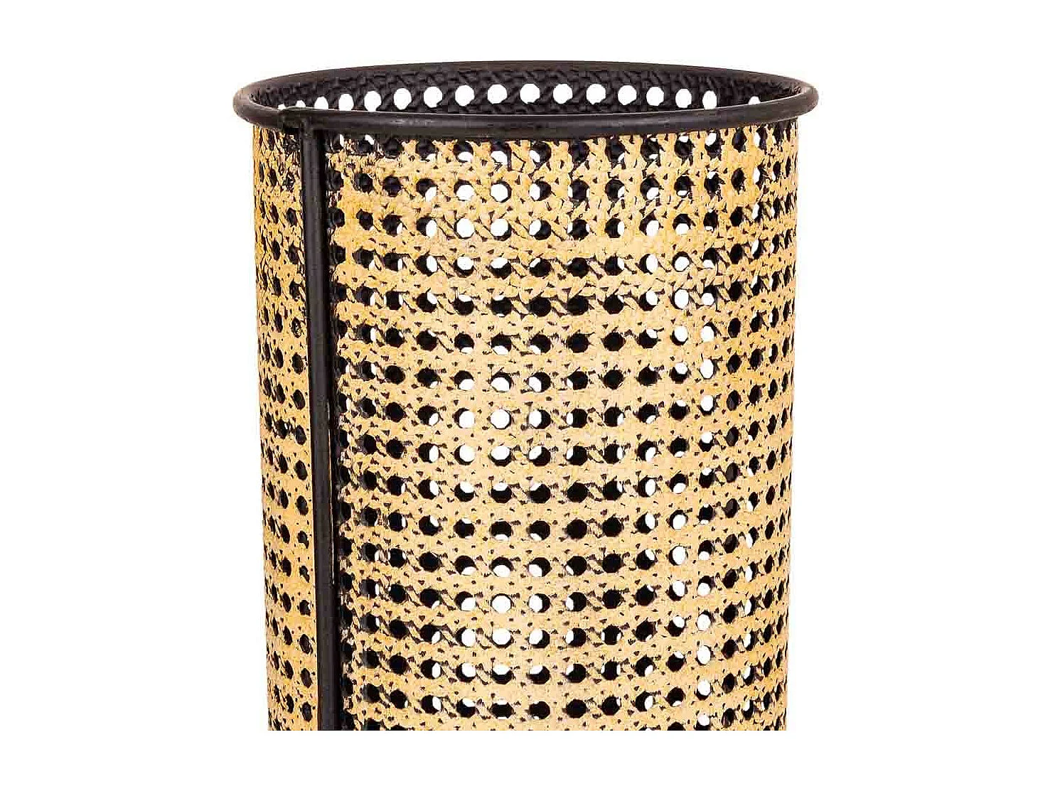 Goldener Kerzenhalter aus Metall, 21,5 x 21,5 x 48 h cm