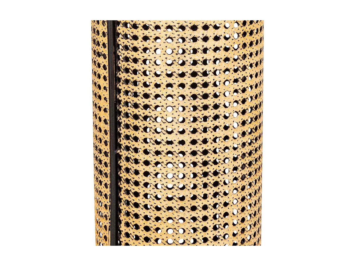 Goldener Kerzenhalter aus Metall, 21,5 x 21,5 x 48 h cm