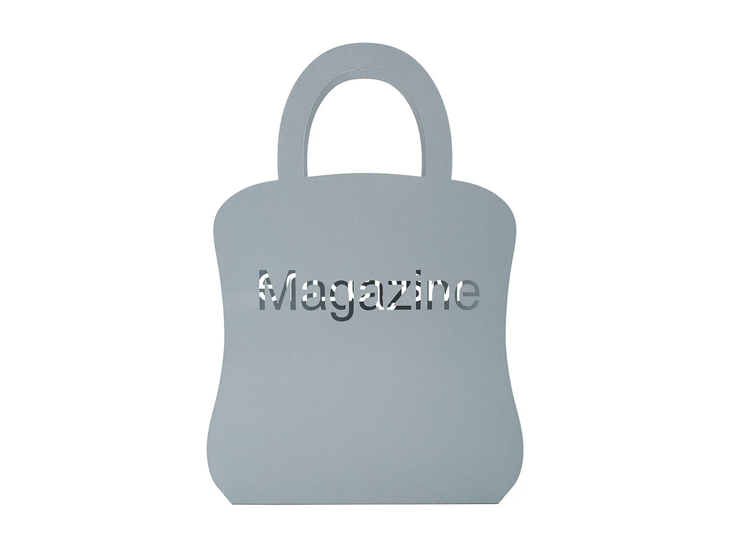 Porte-revues en fer forgé gris 26x8x38h