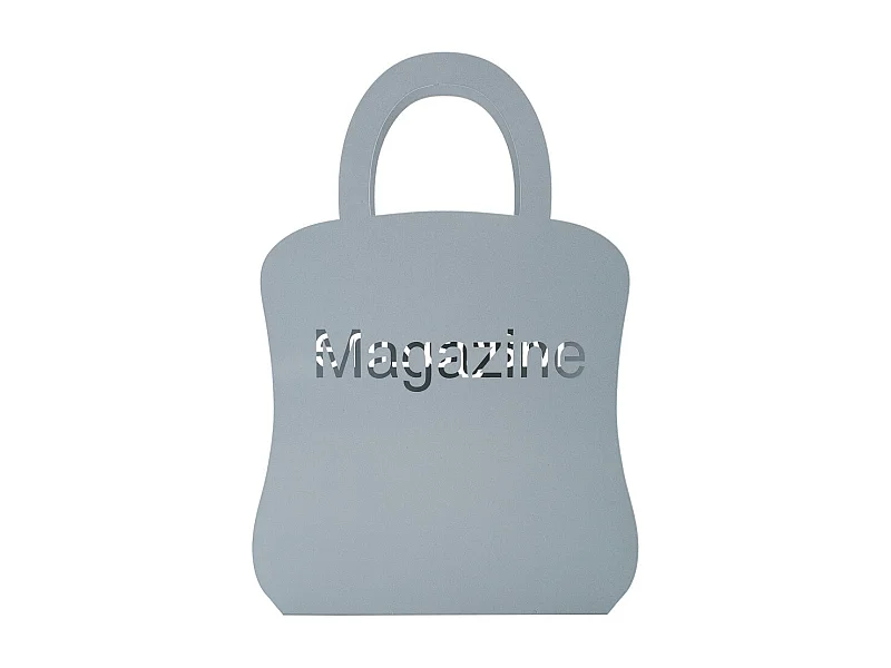 Portariviste in ferro battuto grigio 26x8x38h