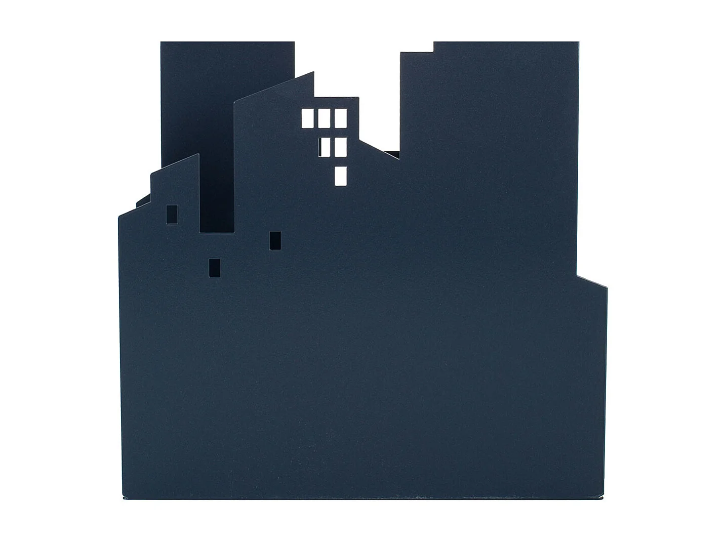 Grauer Zeitungsständer aus Schmiedeeisen, 24x8x29h cm