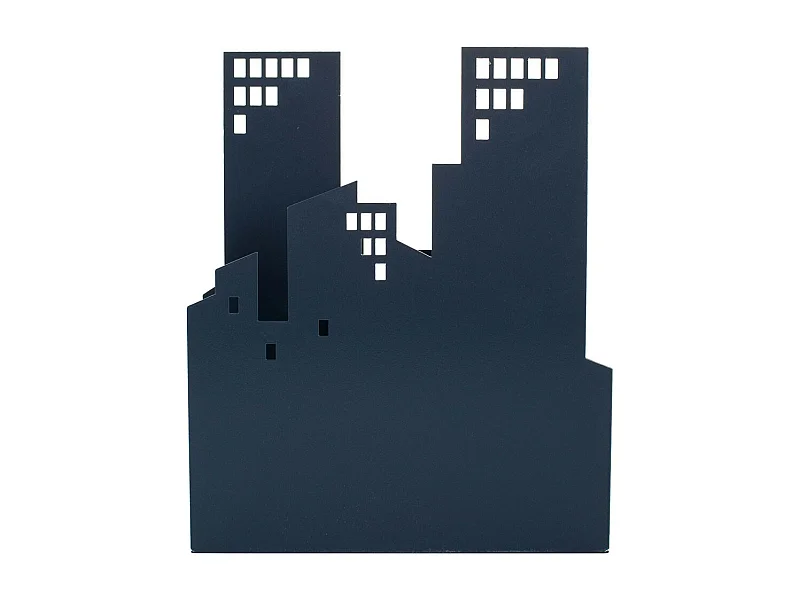 Portariviste in ferro battuto grigio 24x8x29h