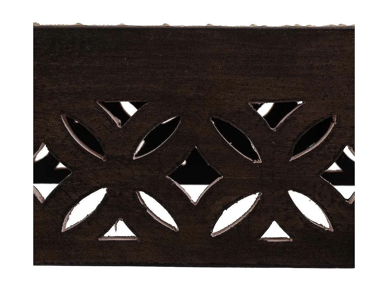 Grauer Tisch aus Holz und Metall, 35 x 40 x 43 h cm