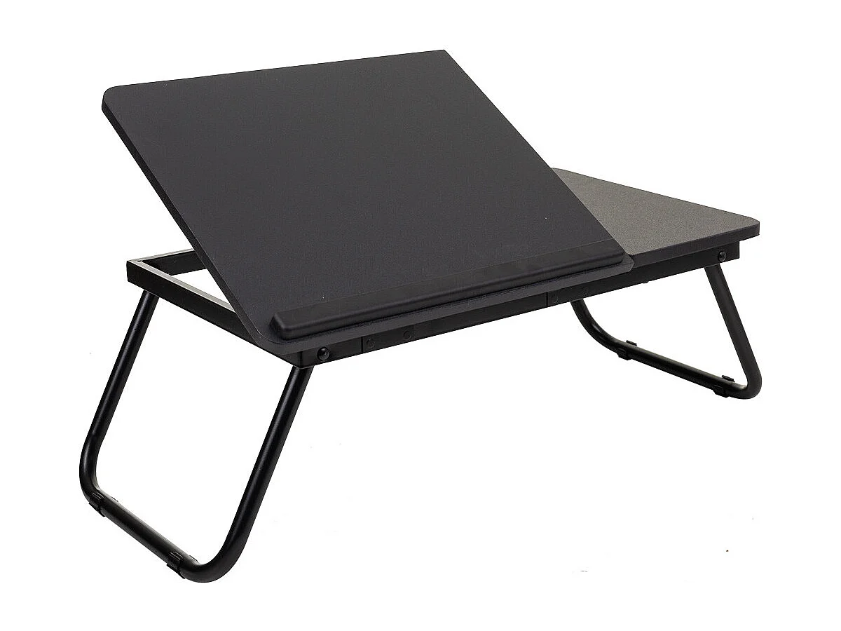 Mesa escritorio plegable negra 61x35.5x20