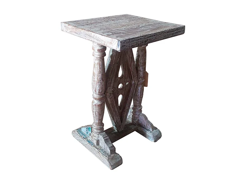 Brauner Holztisch 33x28x50h cm