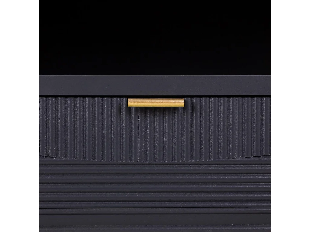 Mobile base in legno grigio scuro 121x40,5x61,5h