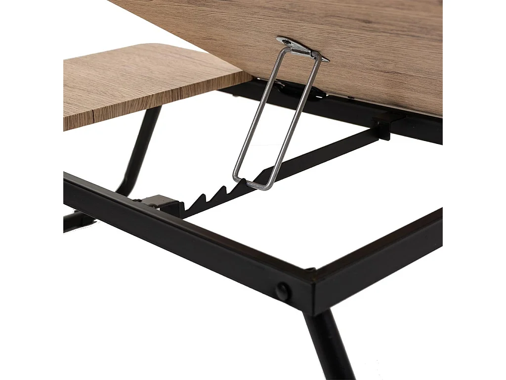 Mesa escritorio plegable marrón 61x35.5x20
