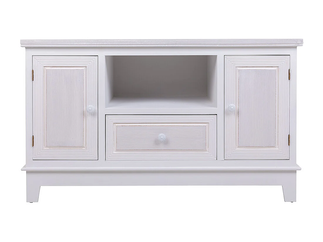 Mobile base in legno bianco 100x42x60h cm