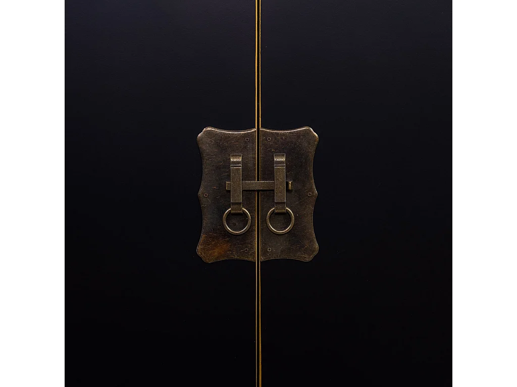 Aparador de madeira com 6 gavetas e 2 portas 63x26x101