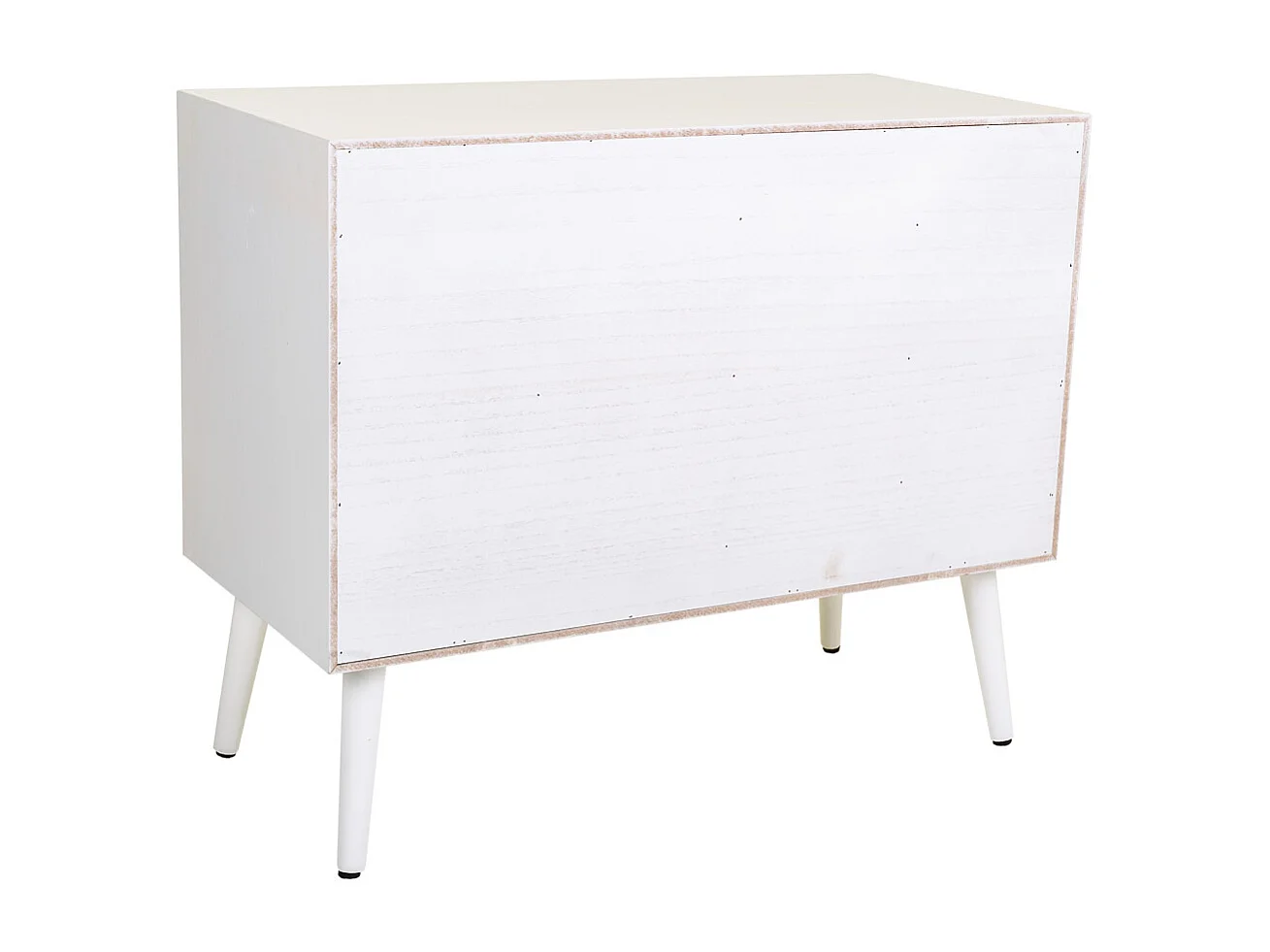 Meuble bas en bois avec grillage blanc 80x38x67h