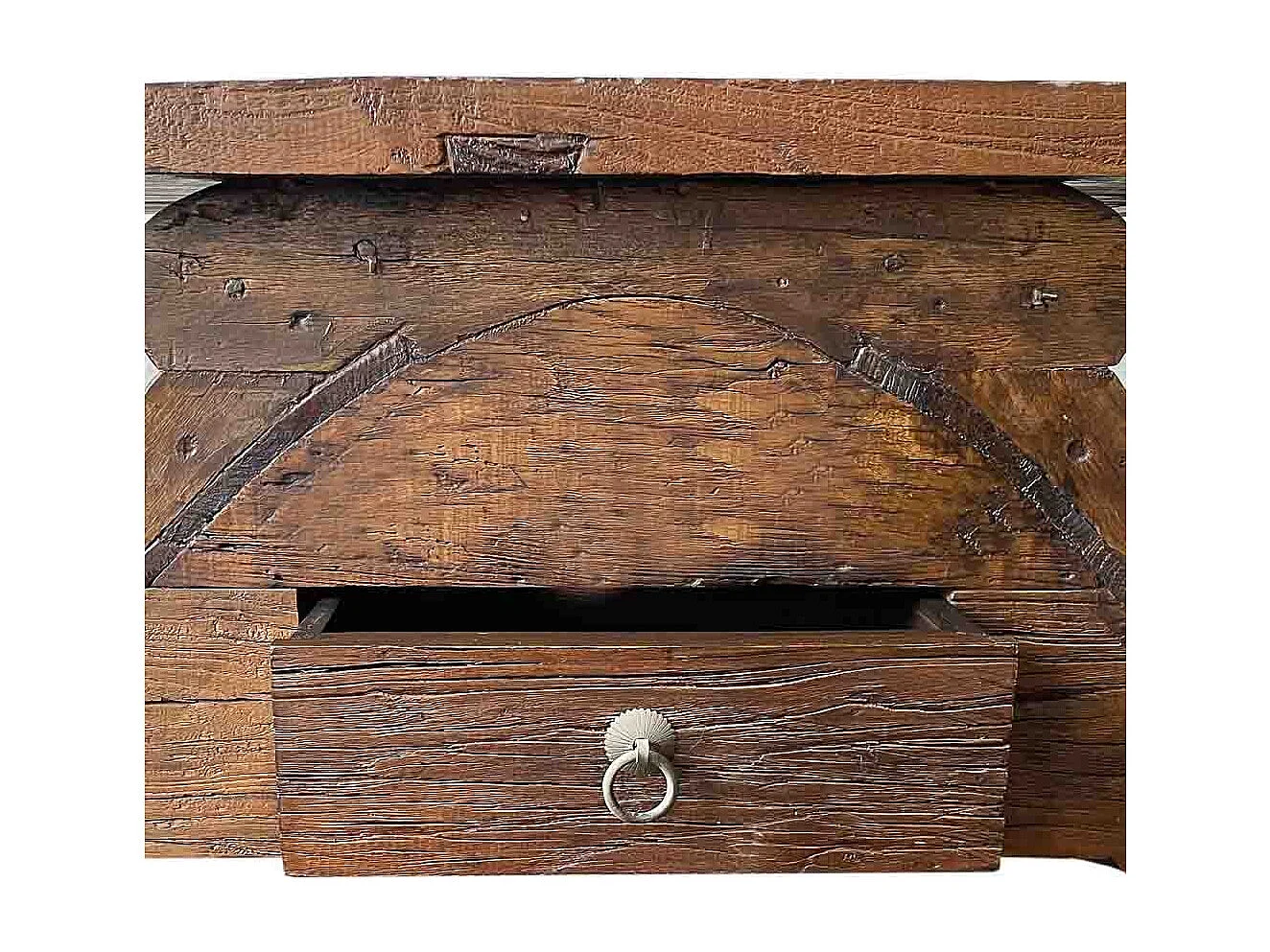 Armário baixo de madeira marrom 92x36x36