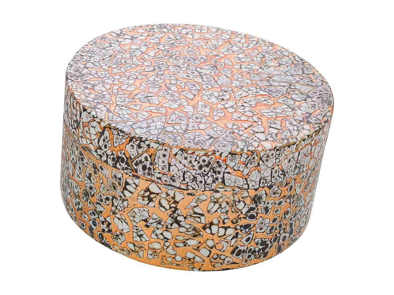 Scatola in ceramica marrone 20x20x10h