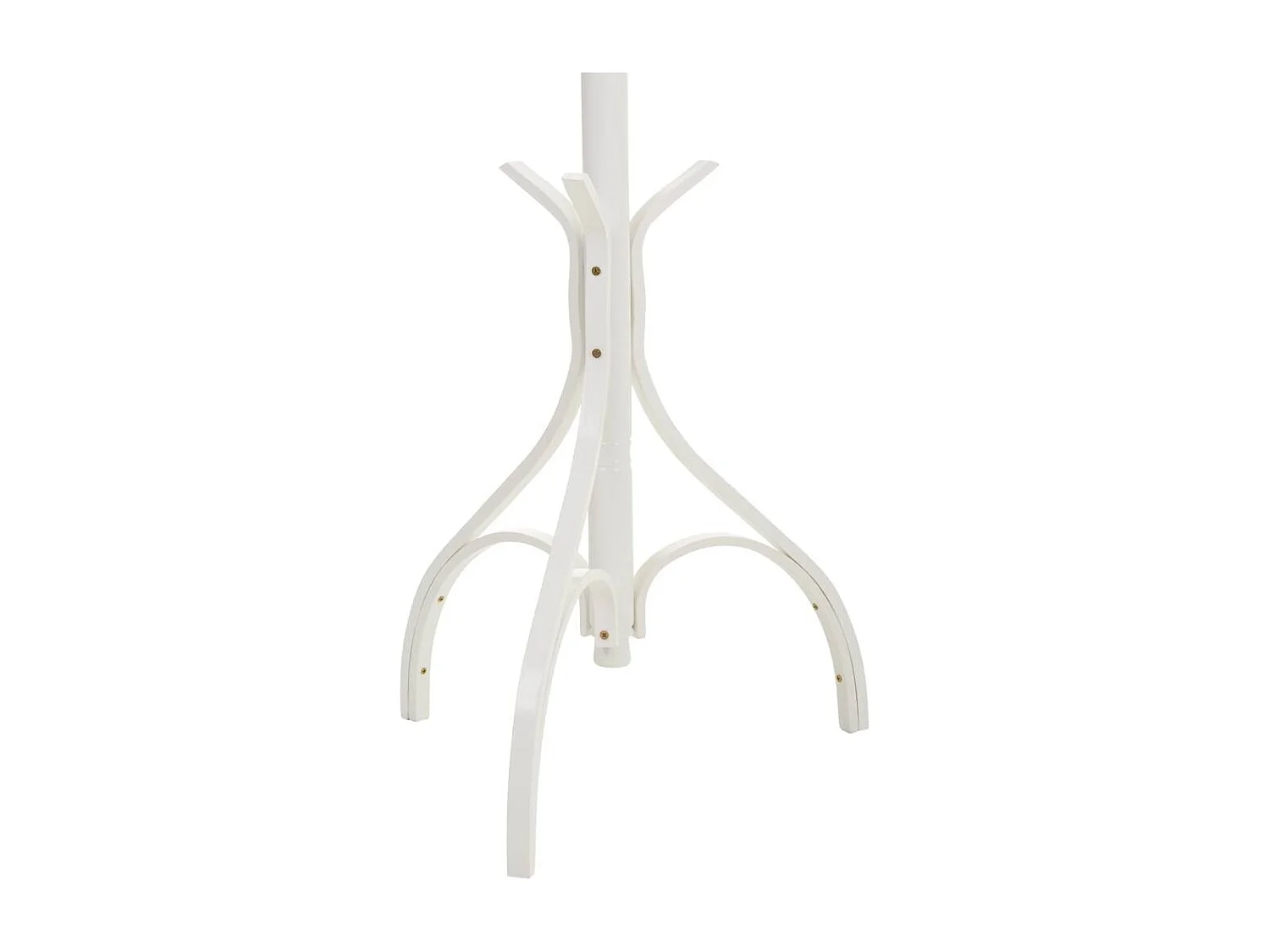 Weiße Garderobe aus Holz, 45x45x182h cm