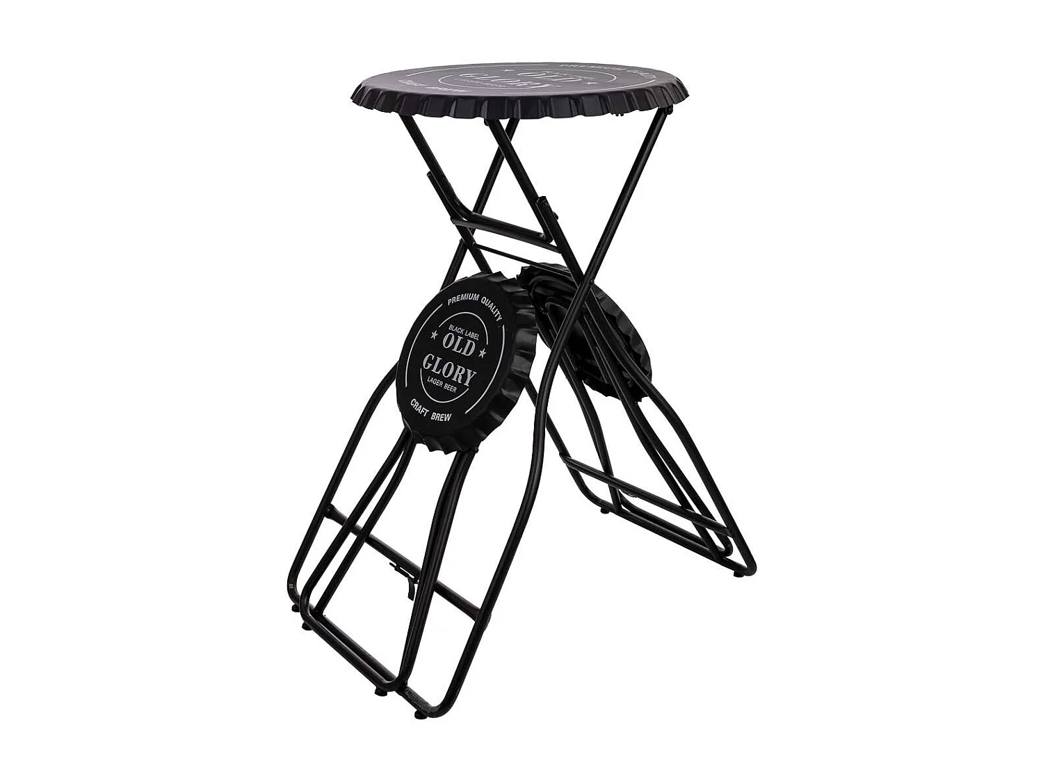 Tavolo con sgabelli pieghevoli in metallo 148x60x102h cm