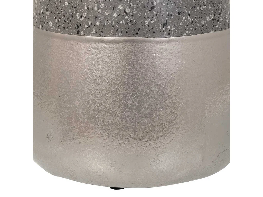 Silberne Keramikvase 15x15x16,5h cm