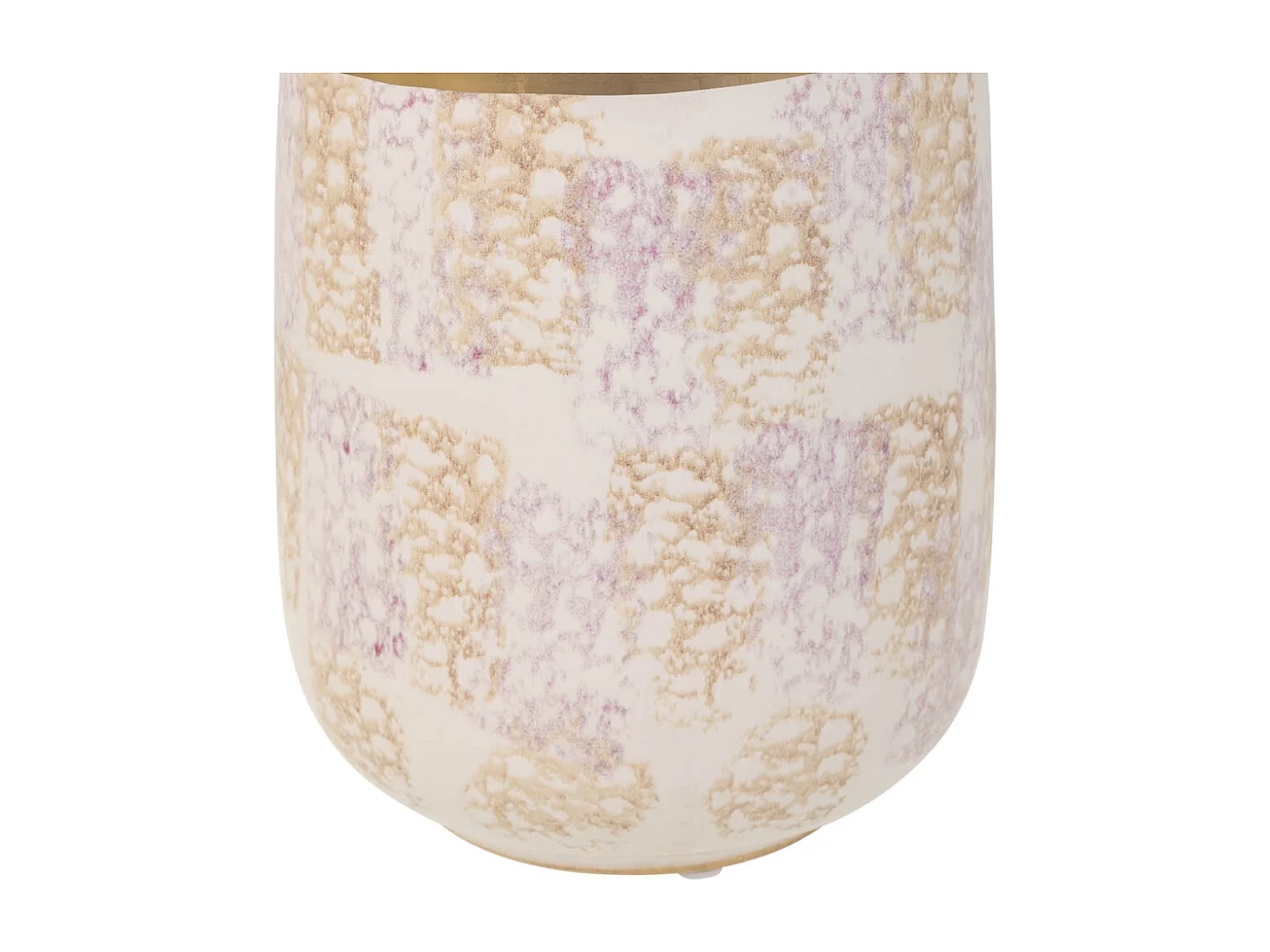 Vase en céramique dorée 15,5x15,5x28h