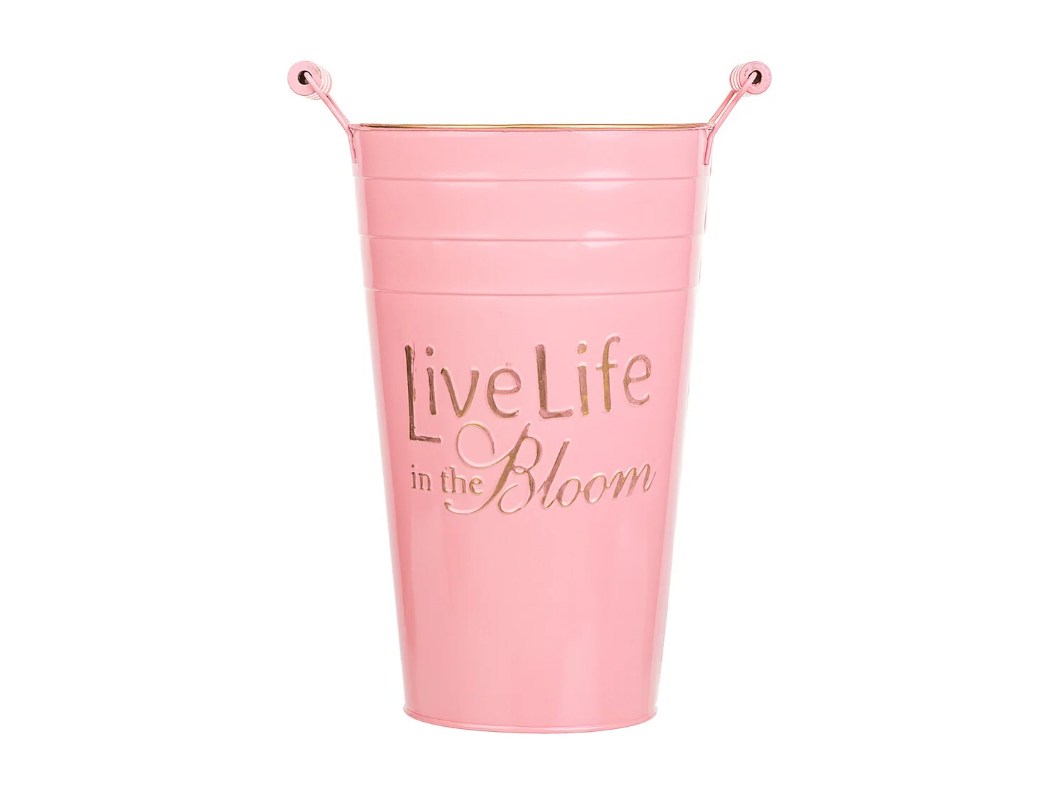 Vaso de metal rosa 24xd19x30/32,5 b:13