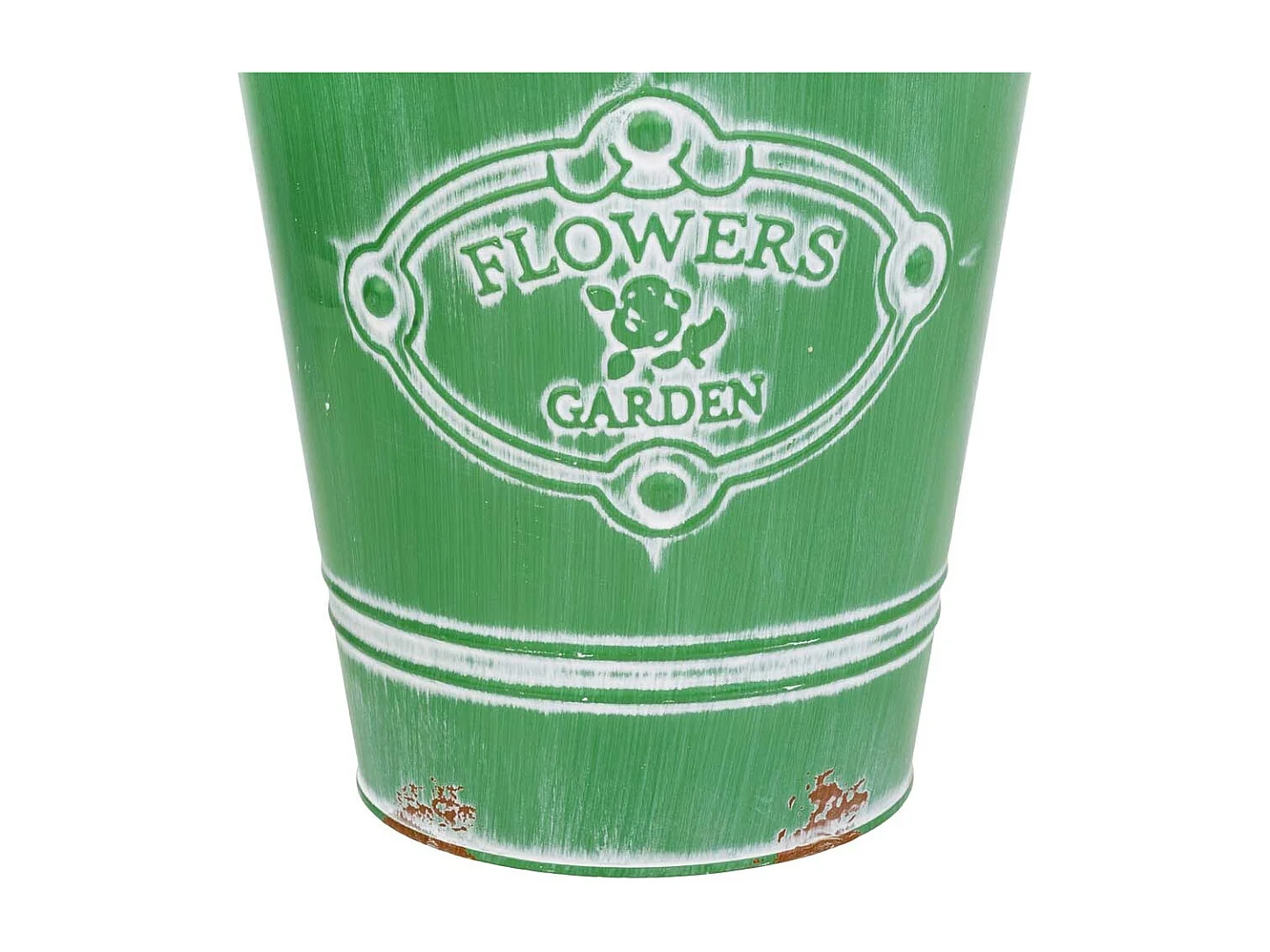 Vaso de metal verde d20,5x25 b:13