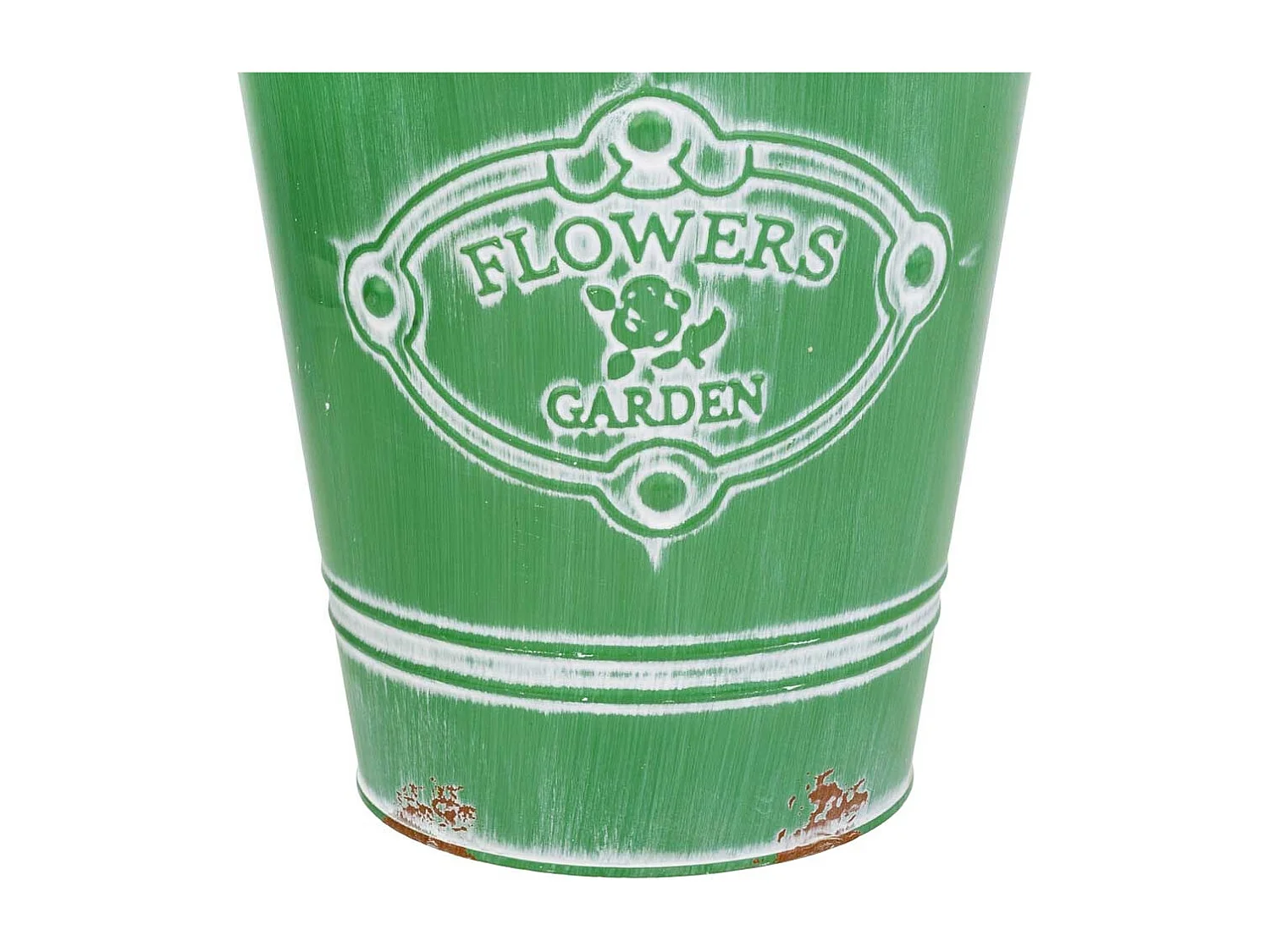 Vaso de metal verde d20,5x25 b:13