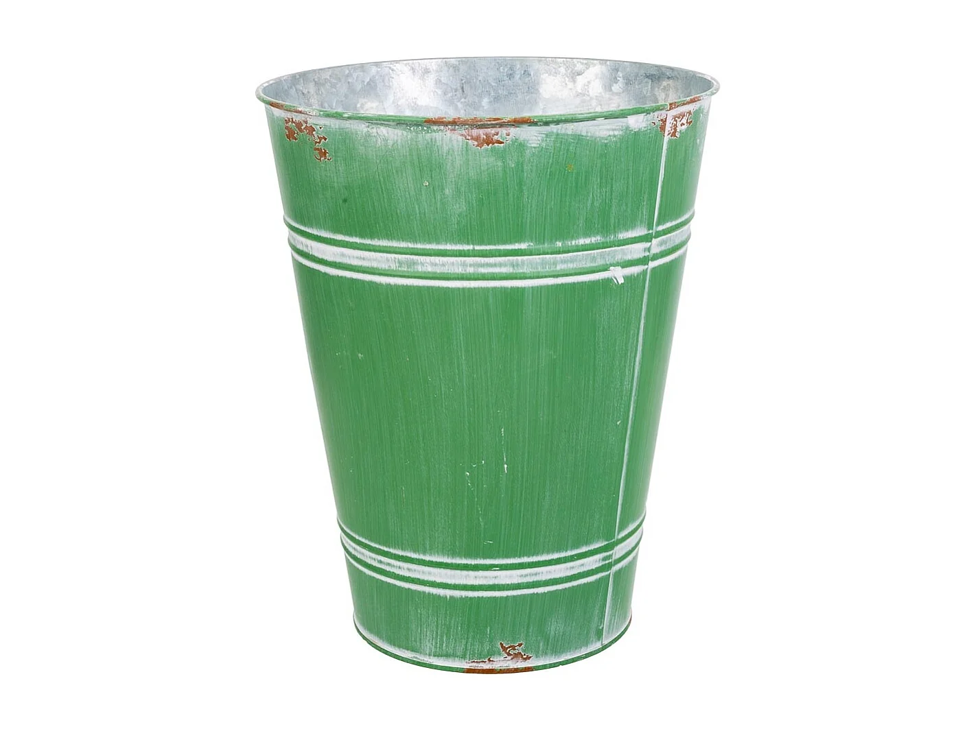 Vaso de metal verde d20,5x25 b:13