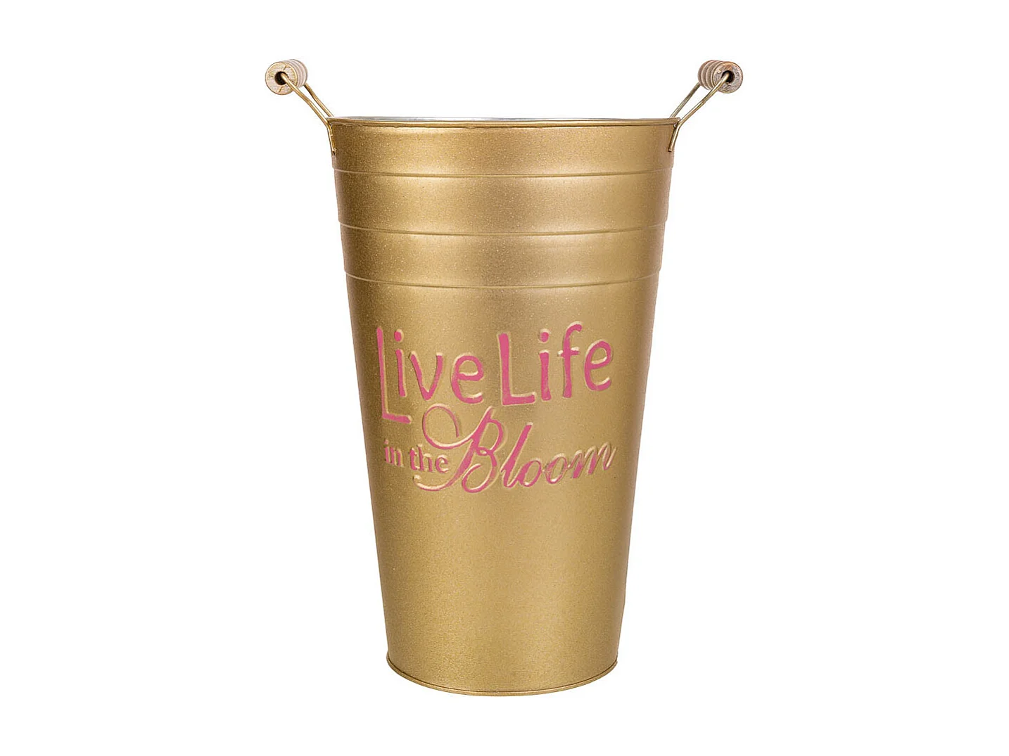 Goldene Metallvase 24xT19x30/32,5H cm B:13