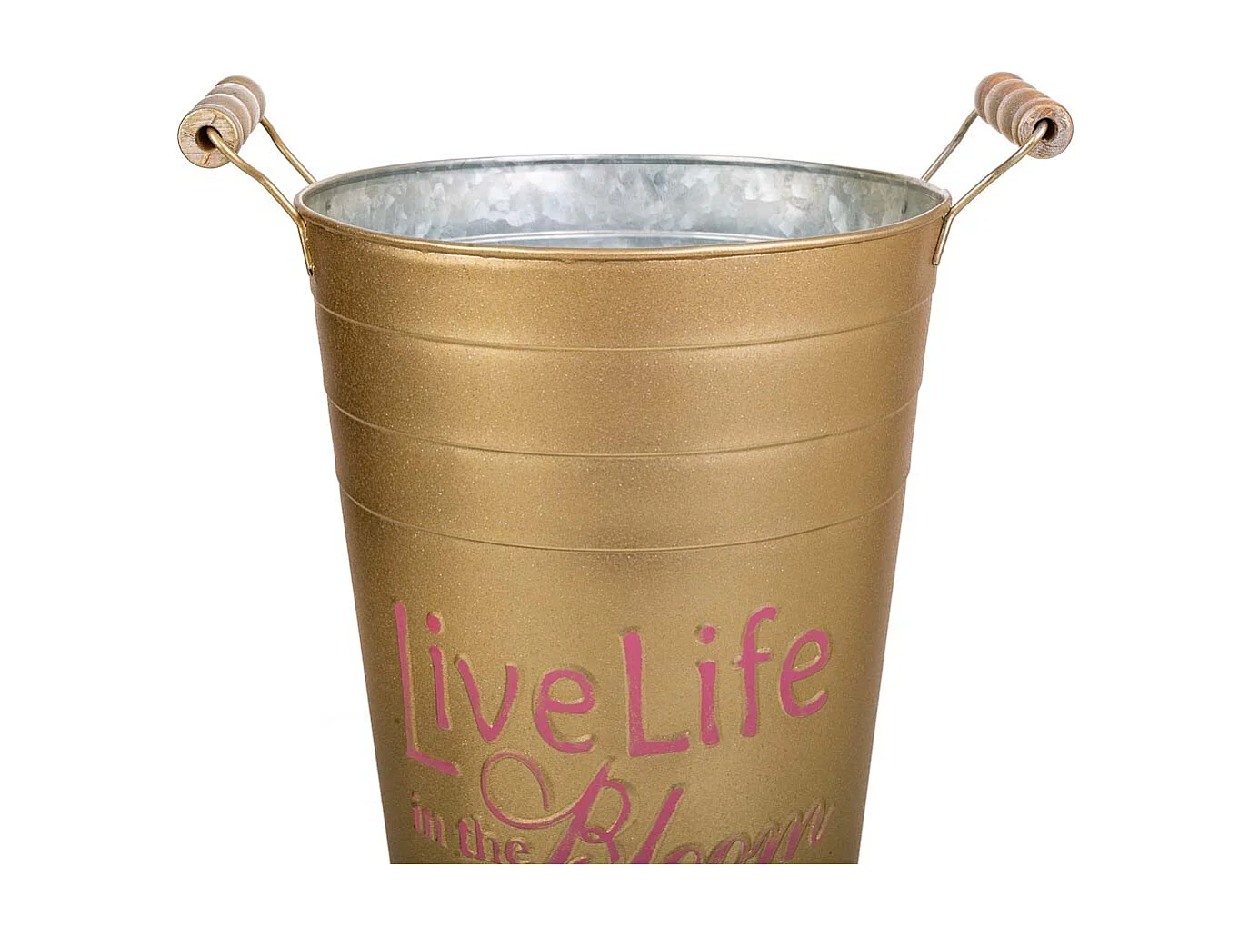 Goldene Metallvase 24xT19x30/32,5H cm B:13