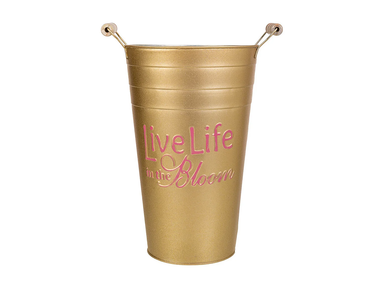 Goldene Metallvase 24xT19x30/32,5H cm B:13