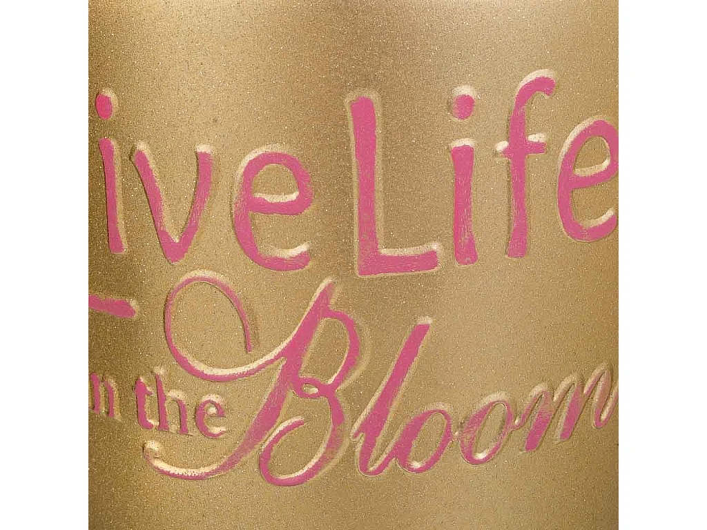 Goldene Metallvase 24xT19x30/32,5H cm B:13