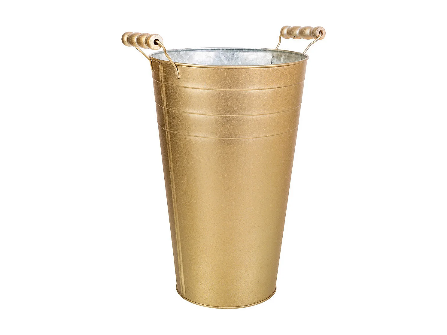 Goldene Metallvase 24xT19x30/32,5H cm B:13