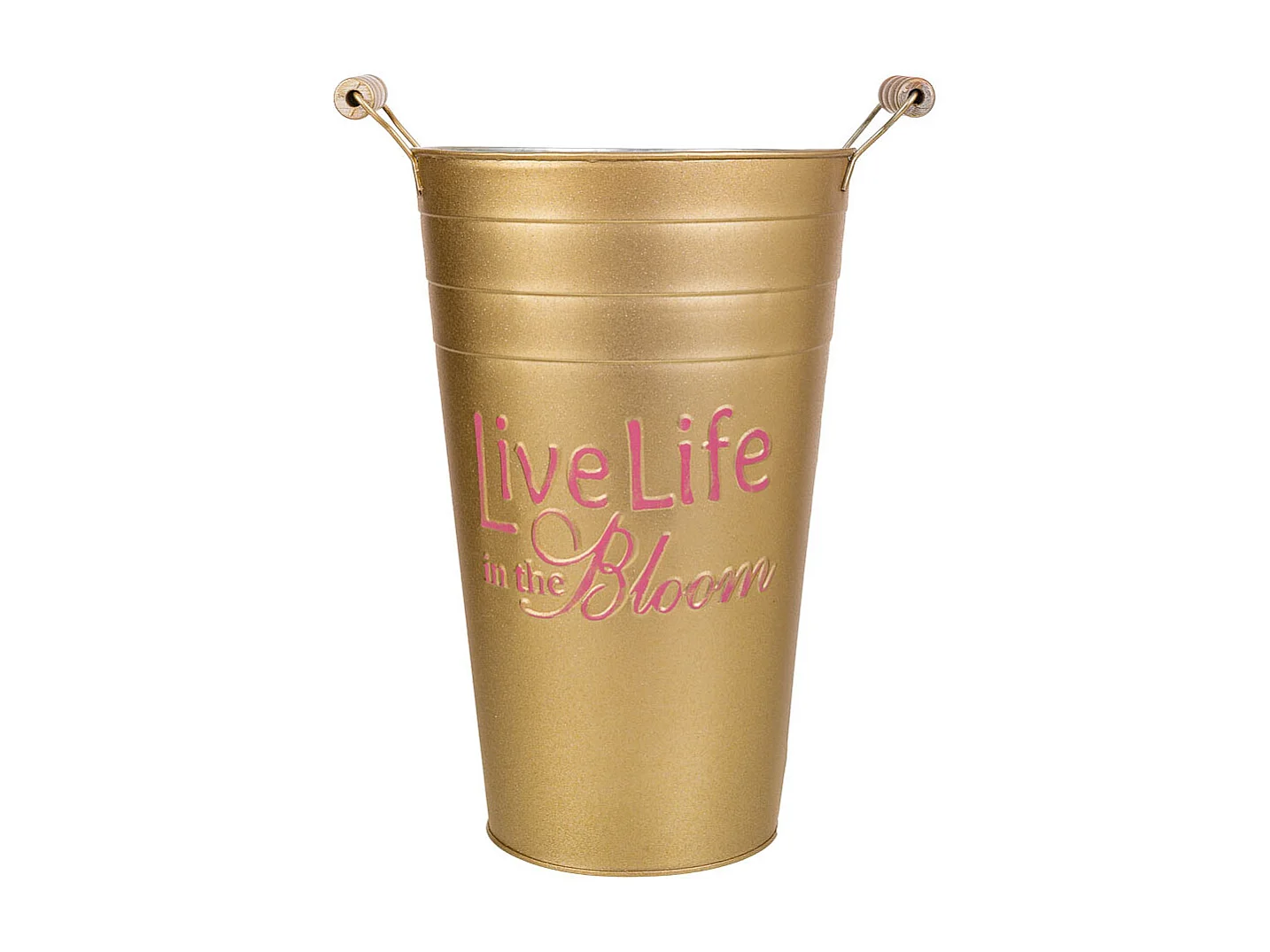 Goldene Metallvase 24xT19x30/32,5H cm B:13