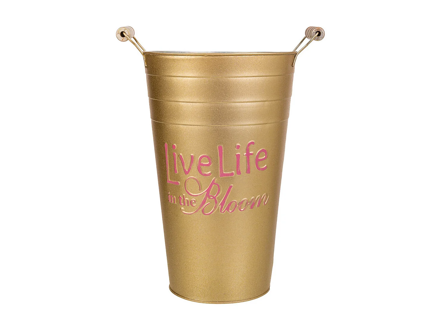 Goldene Metallvase 24xT19x30/32,5H cm B:13