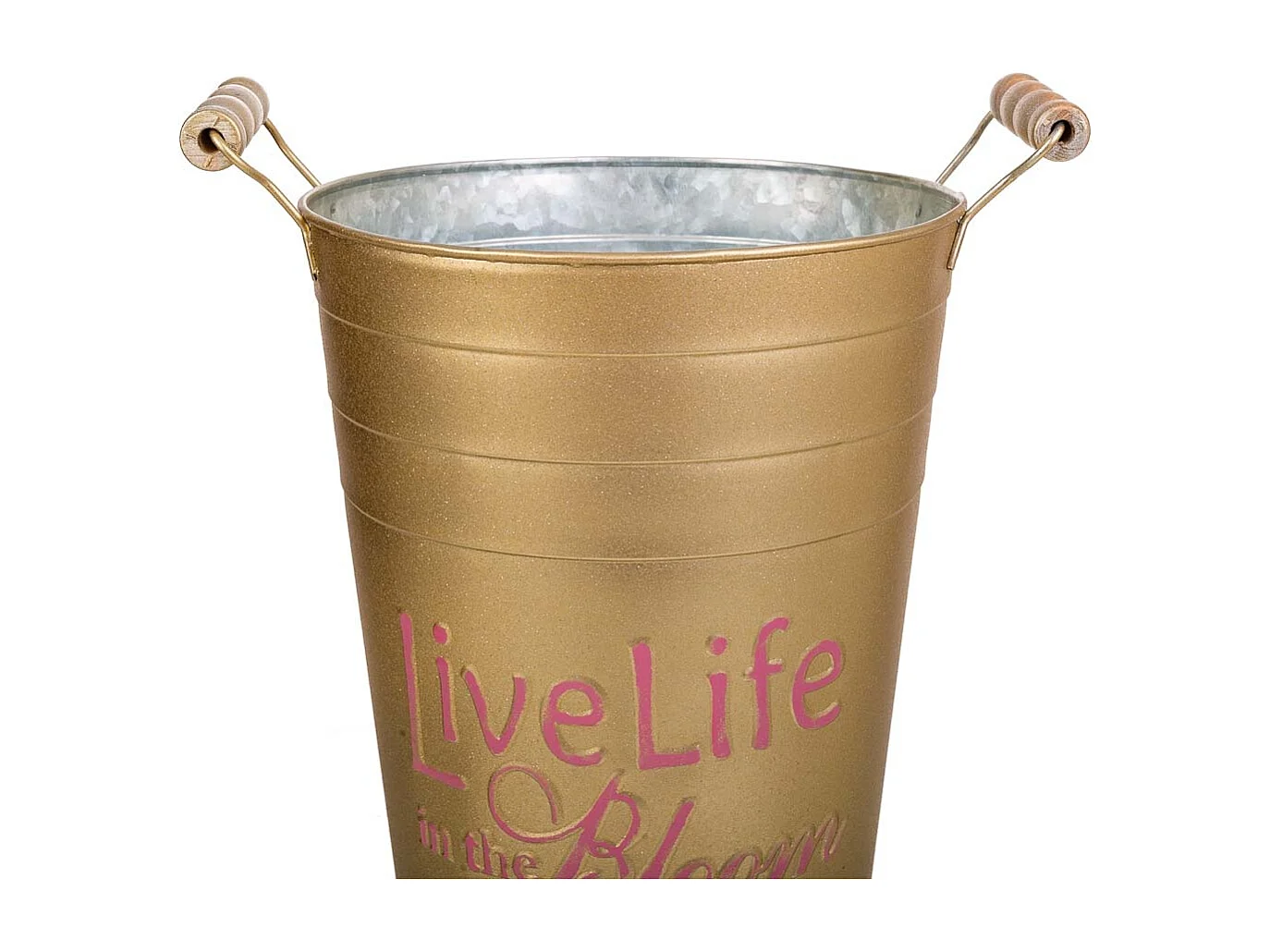 Goldene Metallvase 24xT19x30/32,5H cm B:13