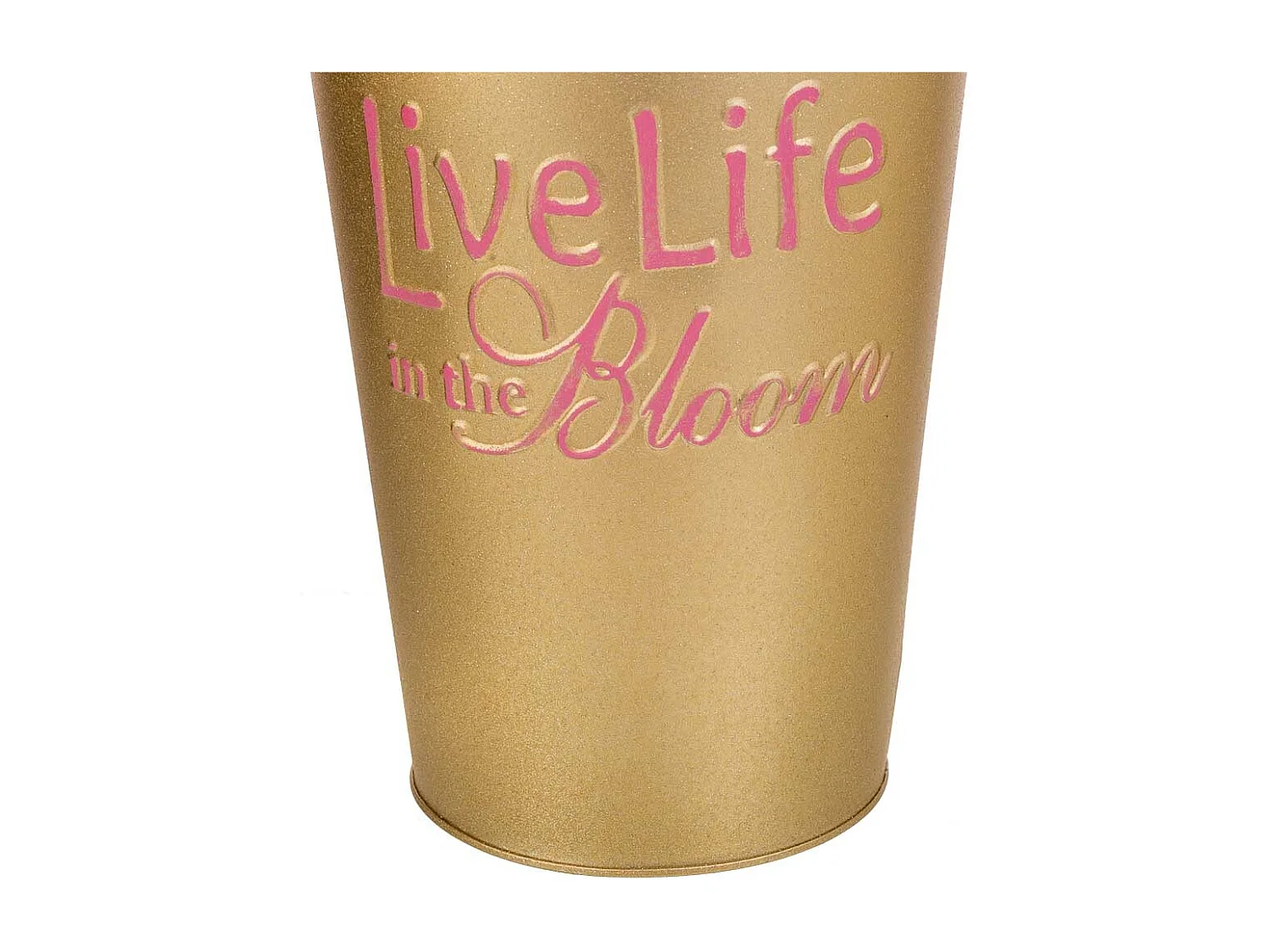 Goldene Metallvase 24xT19x30/32,5H cm B:13