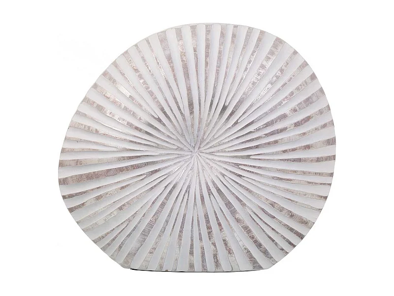 Weiße Polyresinvase 38x13,5x35h cm