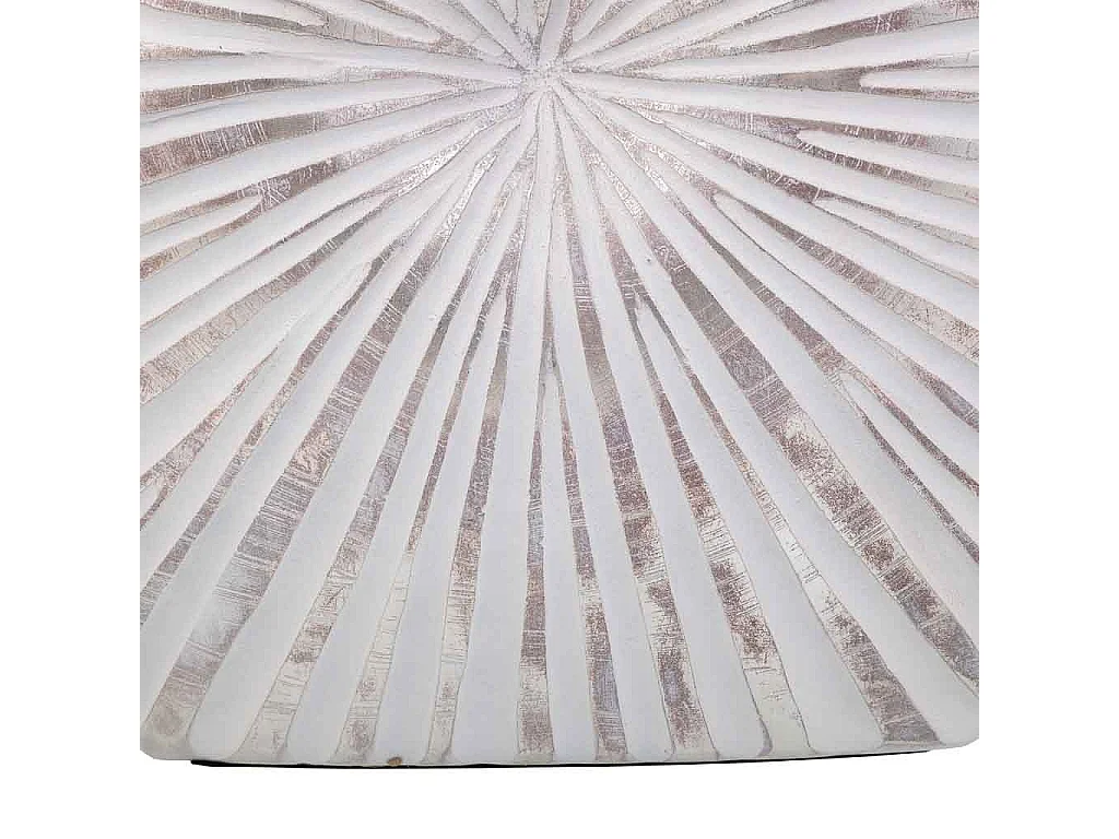 Vase en polyrésine blanche 38x13,5x35h