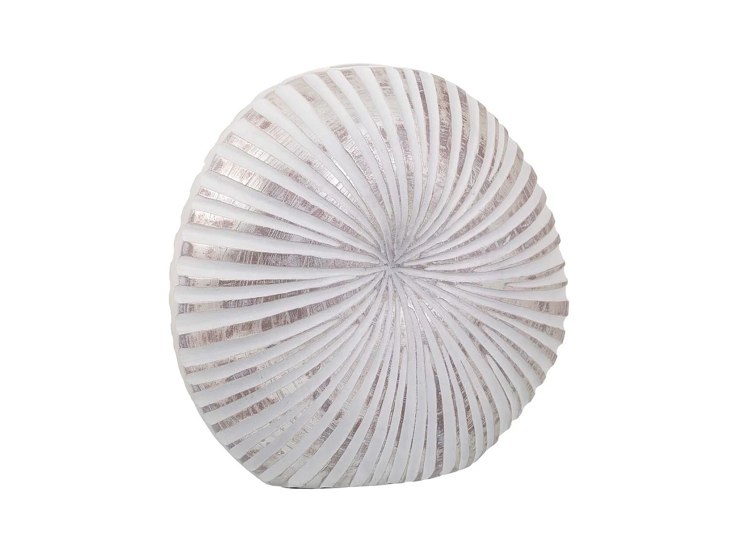 Jarrón de poliresina blanco 38x13,5x35