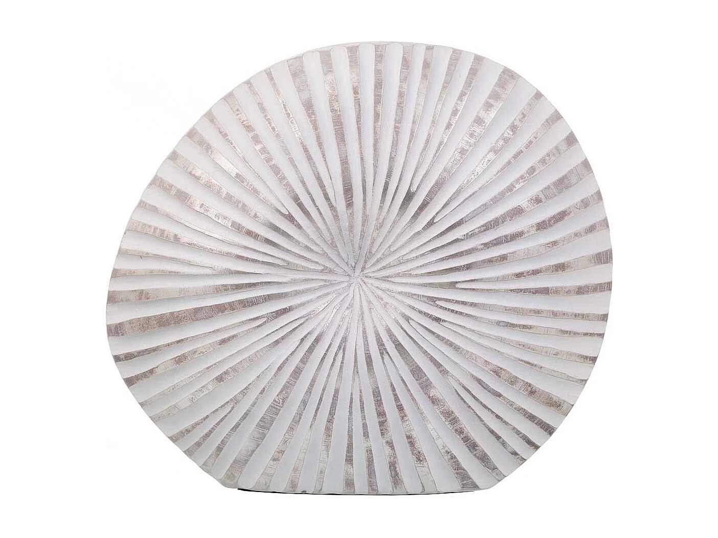 Jarrón de poliresina blanco 38x13,5x35