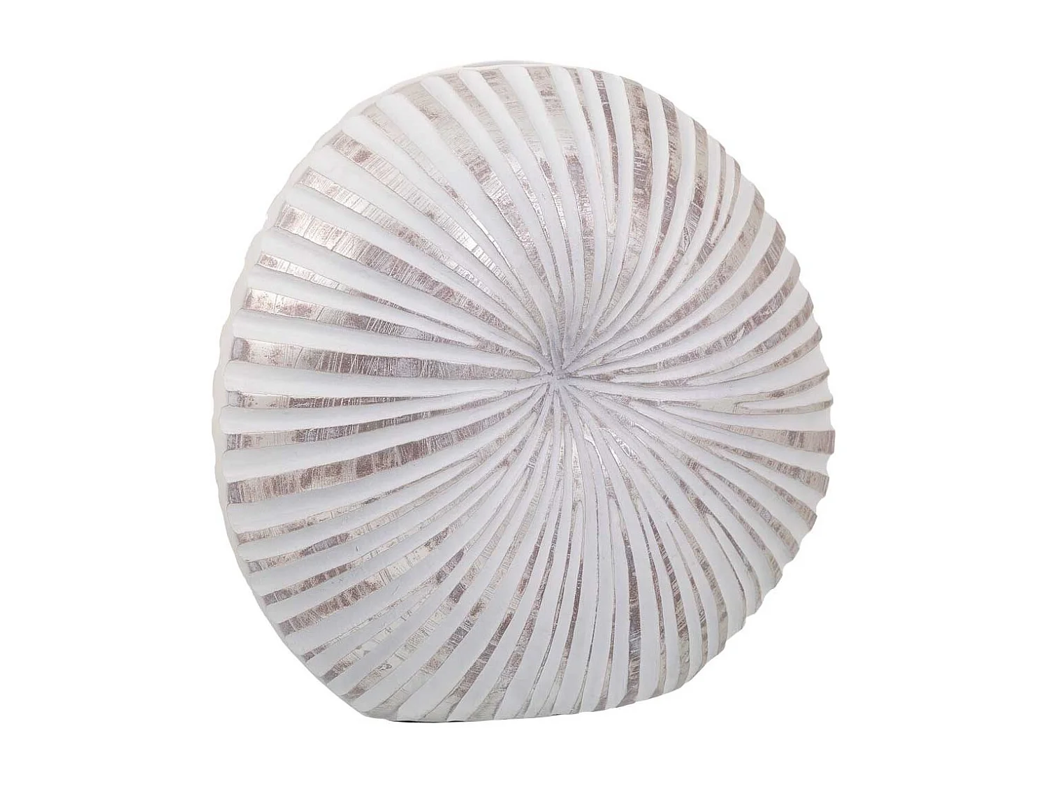 Jarrón de poliresina blanco 38x13,5x35