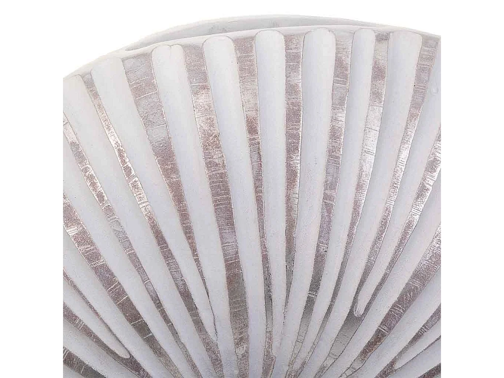 Jarrón de poliresina blanco 38x13,5x35