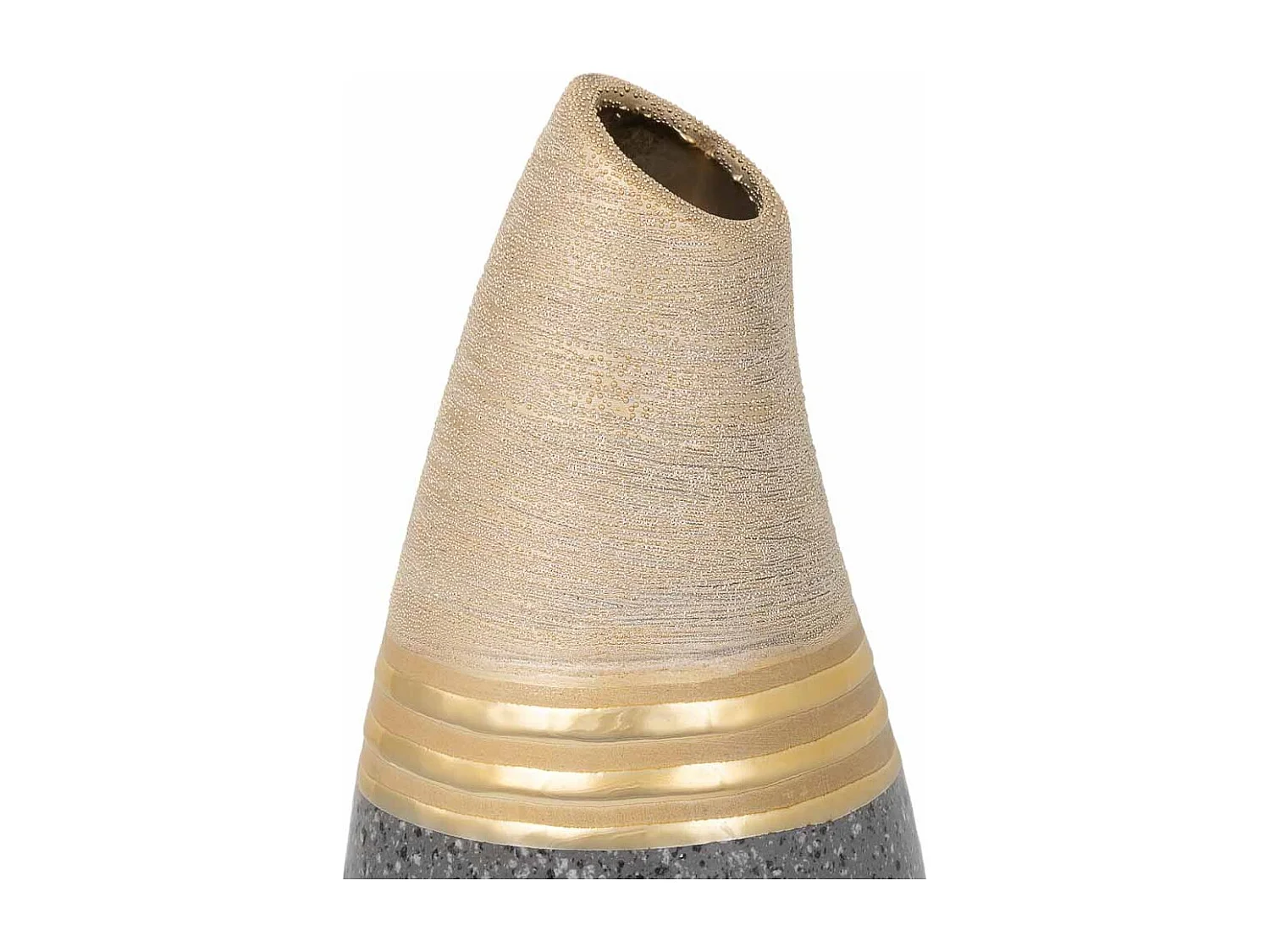 Vaso in ceramica dorata 12x12x33h