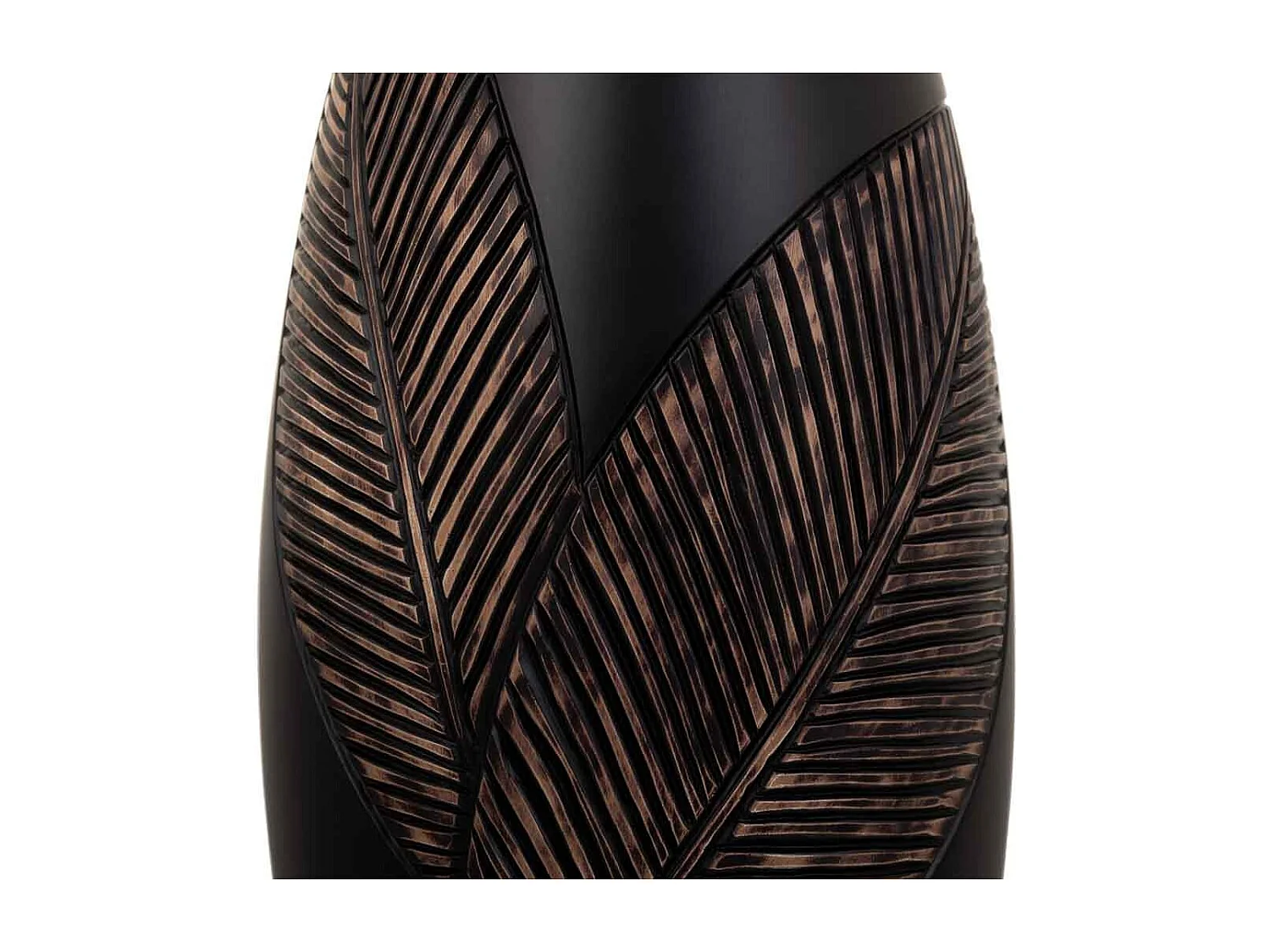 Braune Polyresinvase 18x18x35h cm