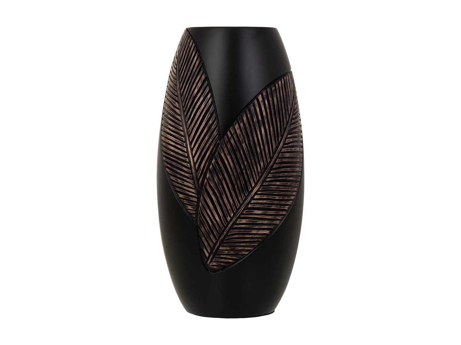 Vaso in poliresina marrone 18x18x35h