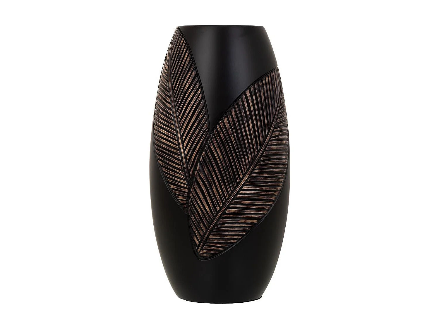 Vaso in poliresina marrone 18x18x35h